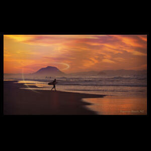 Offshore Papamoa Beach Surfer - AS Colour Mens Staple T shirt  Design